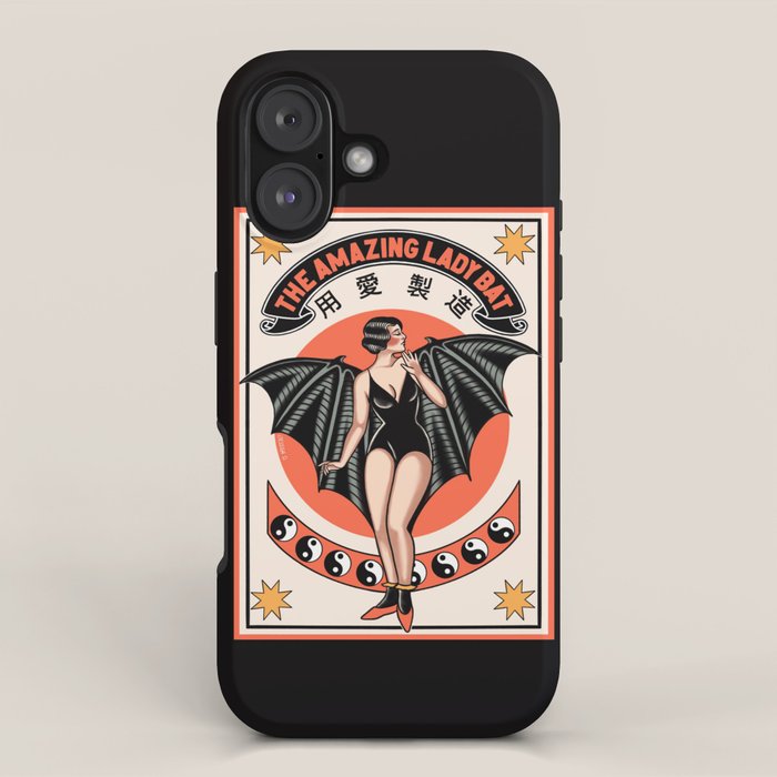 The Amazing Lady Bat iPhone Case Gallery Image 1