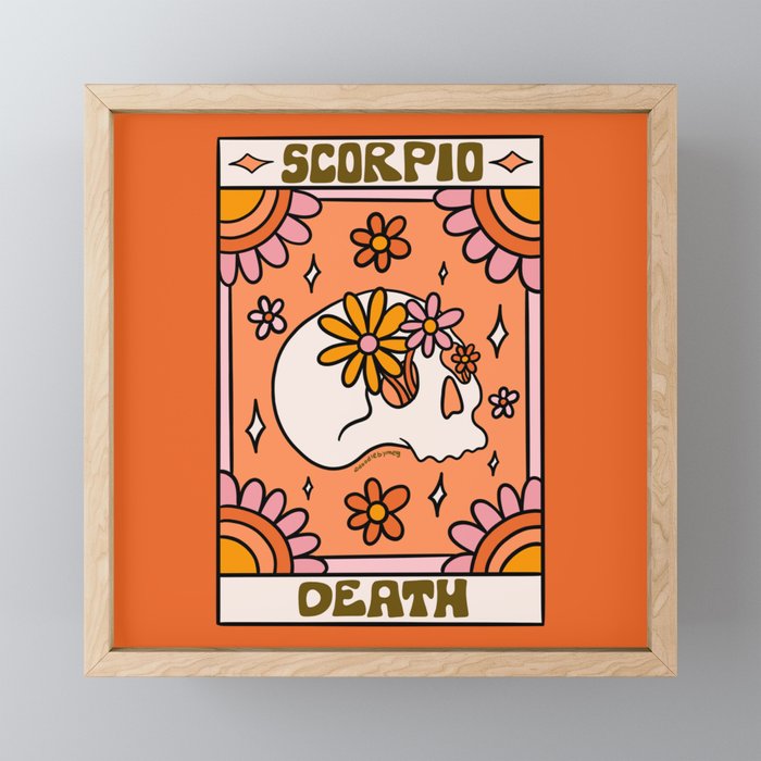 Scorpio Tarot Card Mini Art Print Gallery Image 1