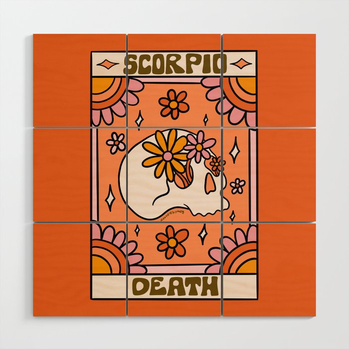 Scorpio Tarot Card Wood Wall Art Gallery Image 1