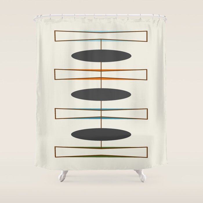 Mid-Century Modern 1.1 Shower Curtain Gallery Image 1