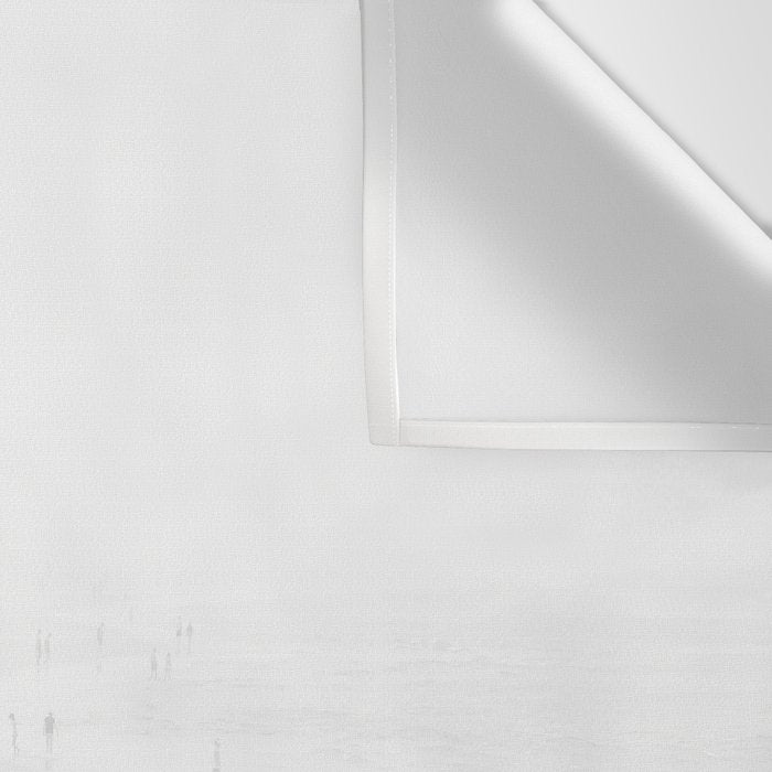 Black and White Beach - People - Minimal Beach - Ocean - Sea Travel photography Wall Tapestry Gallery Image 3