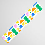 Colorful abstract organic shape art pattern Table Runner Gallery Image 3