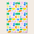 Colorful abstract organic shape art pattern Cutting Board Gallery Image 1