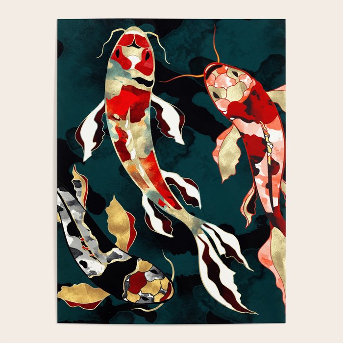 Metallic Koi Poster Gallery Image 4