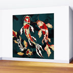 Metallic Koi Wall Mural Gallery Image 2