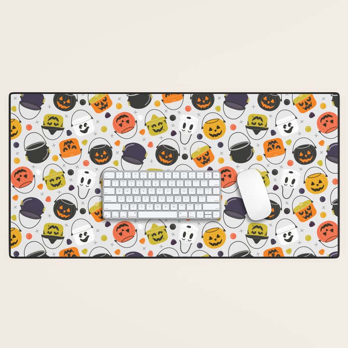 Halloween Candy Buckets Desk Mat Gallery Image 1