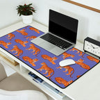 Tigers - Very Peri Desk Mat Gallery Image 2