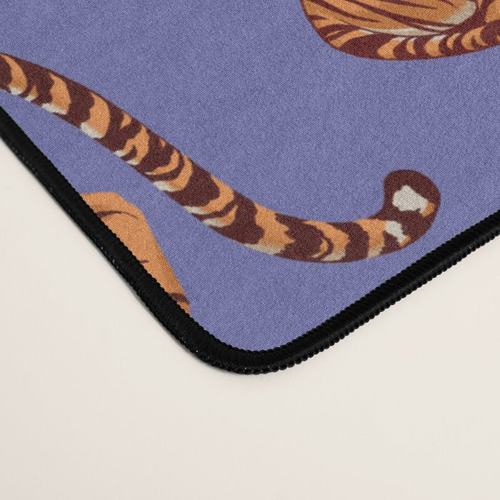 Tigers - Very Peri Desk Mat Gallery Image 4