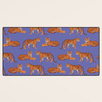 Tigers - Very Peri Desk Mat Gallery Image 3