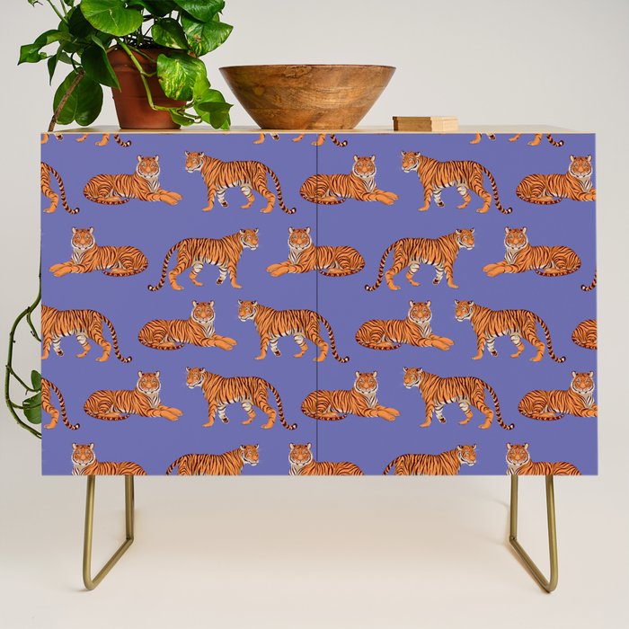 Tigers - Very Peri Credenza Gallery Image 1