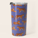 Tigers - Very Peri Travel Mug Gallery Image 3