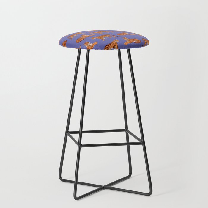 Tigers - Very Peri Stool Gallery Image 1