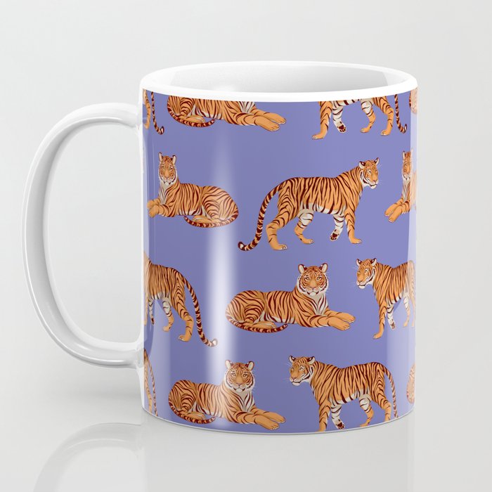Tigers - Very Peri Coffee Mug Gallery Image 3