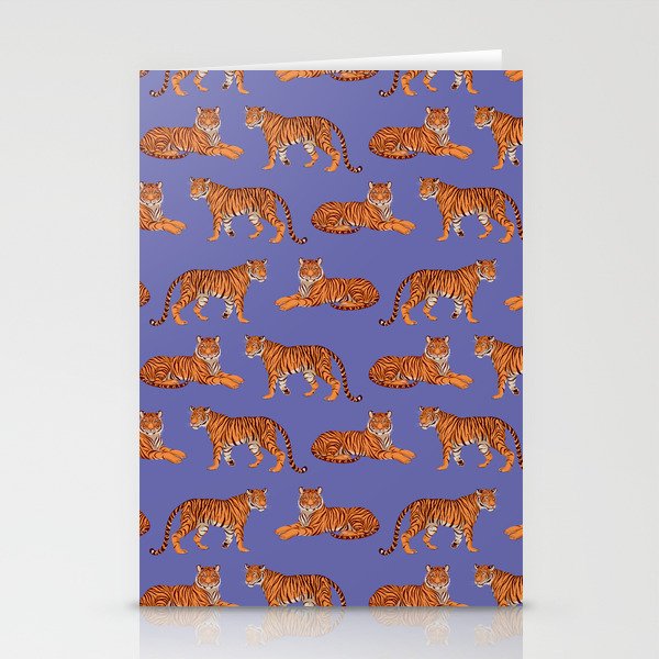 Tigers - Very Peri Stationery Card Gallery Image 2