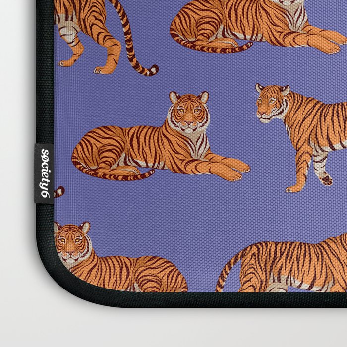 Tigers - Very Peri Laptop Sleeve Gallery Image 3