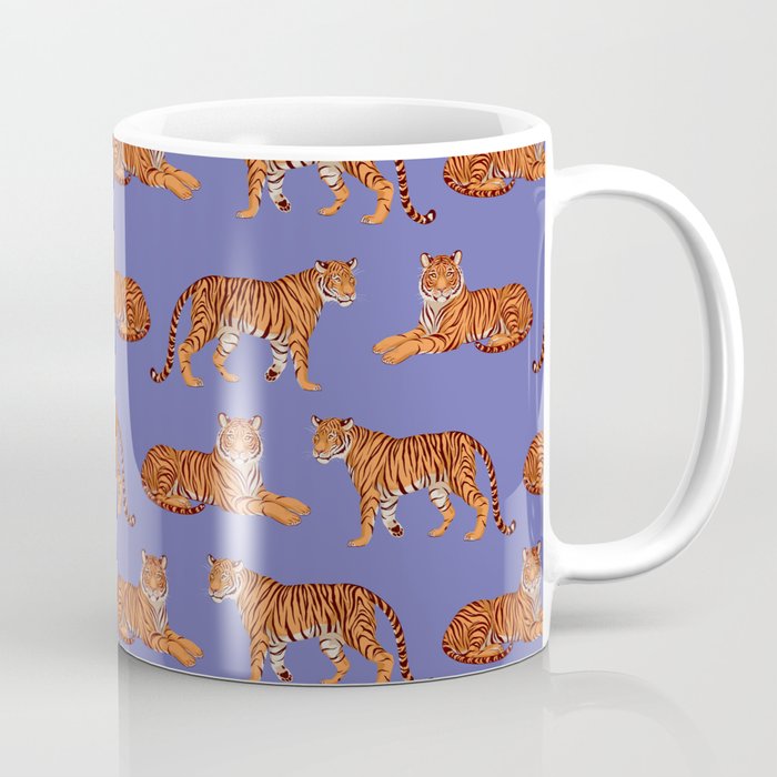 Tigers - Very Peri Coffee Mug Gallery Image 1