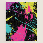 Splatter Paint Black Jigsaw Puzzle Gallery Image 1