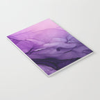 Purple Amethyst Crystal Inspired Abstract Flow Painting Notebook Gallery Image 3