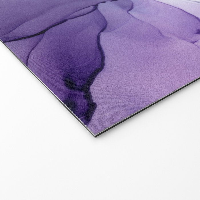 Purple Amethyst Crystal Inspired Abstract Flow Painting Welcome Mat Gallery Image 2