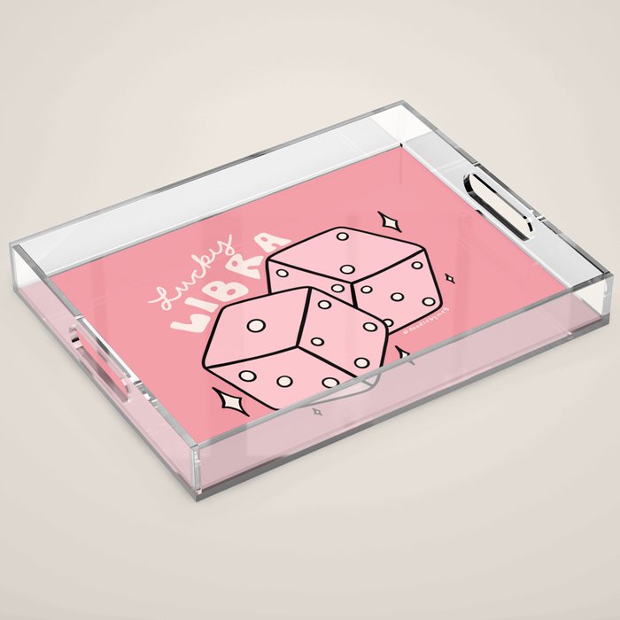 Libra Dice Acrylic Tray Gallery Image 1