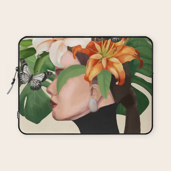Floral Serenity Laptop Sleeve Gallery Image 1