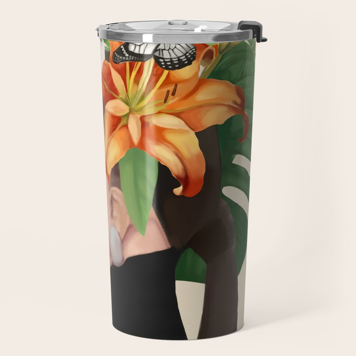 Floral Serenity Travel Mug Gallery Image 2