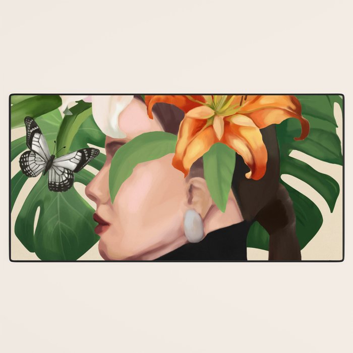 Floral Serenity Desk Mat Gallery Image 3