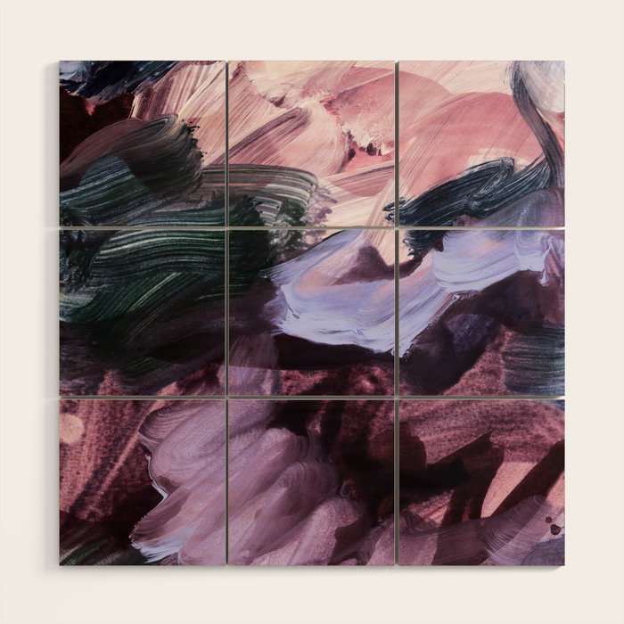 abstract painting VII Wood Wall Art Gallery Image 1