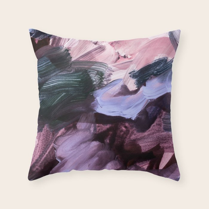abstract painting VII Throw Pillow Gallery Image 1
