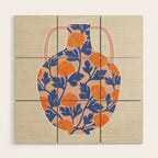 flowers and vase Wood Wall Art Gallery Image 1