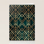 Dark Teal Geo Stationery Card Gallery Image 2