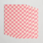 Checkerboard Check Checked Pattern in Pink and Blush Wrapping Paper Gallery Image 3