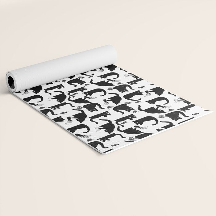 Bad Cats Knocking Stuff Over Yoga Mat Gallery Image 2
