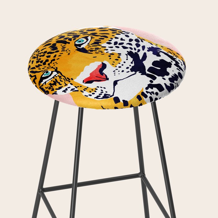 The Leopard Portrait Stool Gallery Image 2
