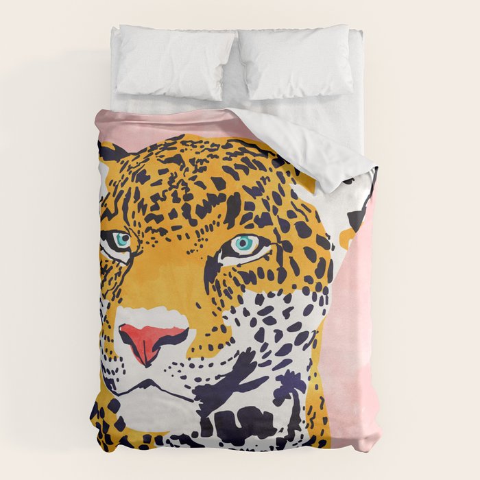 The Leopard Portrait Duvet Cover Gallery Image 6