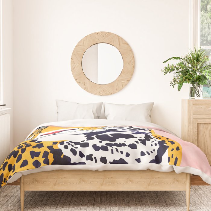 The Leopard Portrait Duvet Cover Gallery Image 3