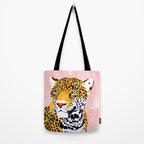 The Leopard Portrait Tote Bag Gallery Image 2