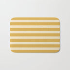 Simple Stripes Pattern - Gold Yelllow Bath Mat Gallery Image 1