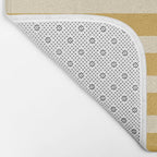 Simple Stripes Pattern - Gold Yelllow Bath Mat Gallery Image 2