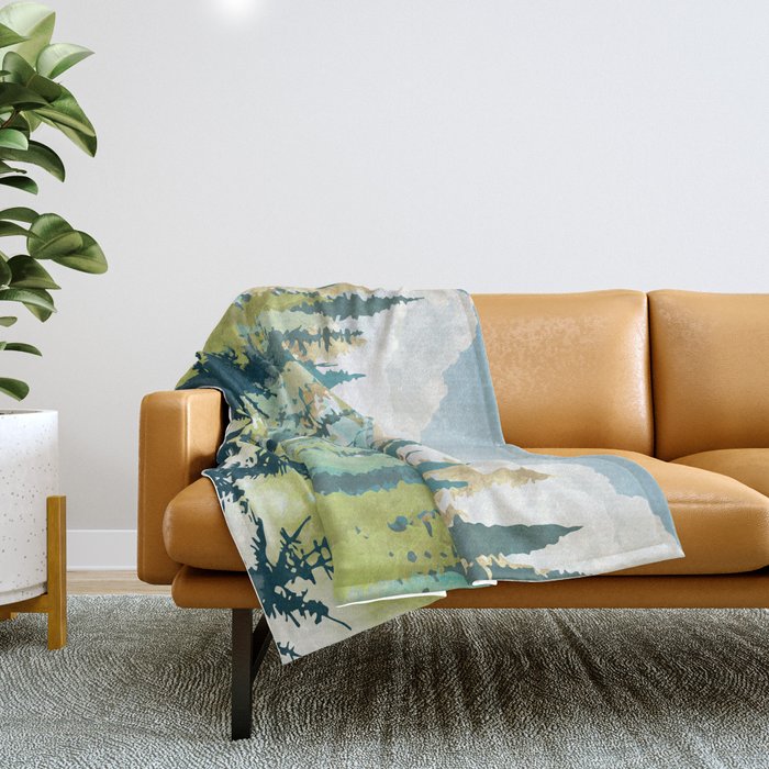 Summer View Throw Blanket Gallery Image 1