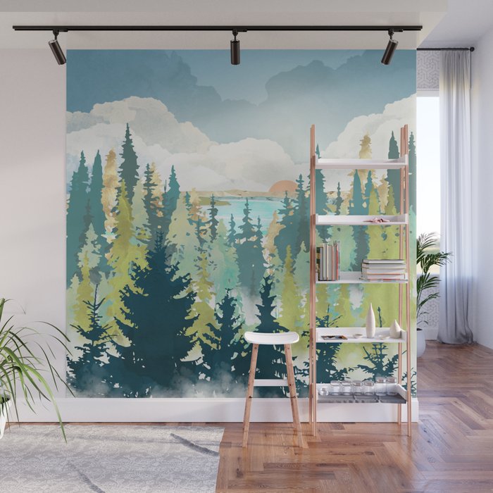 Summer View Wall Mural Gallery Image 1