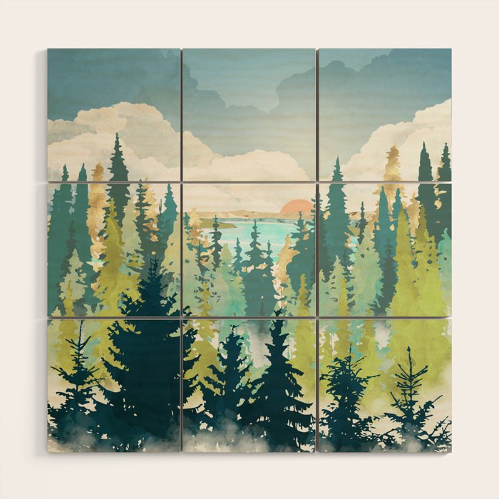 Summer View Wood Wall Art Gallery Image 1