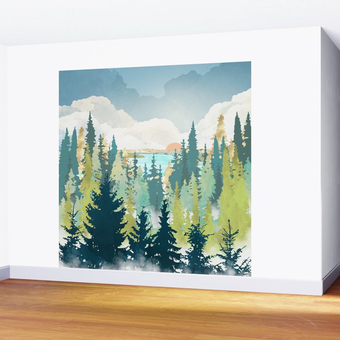 Summer View Wall Mural Gallery Image 2