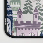 Block print Home pattern lilac Laptop Sleeve Gallery Image 3