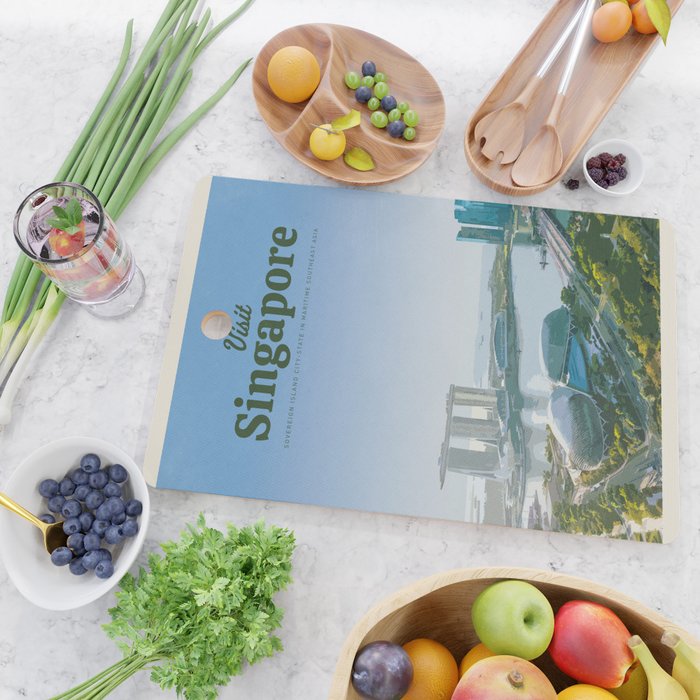 Visit Singapore Cutting Board Gallery Image 2