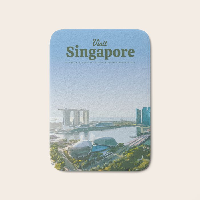 Visit Singapore Bath Mat Gallery Image 1