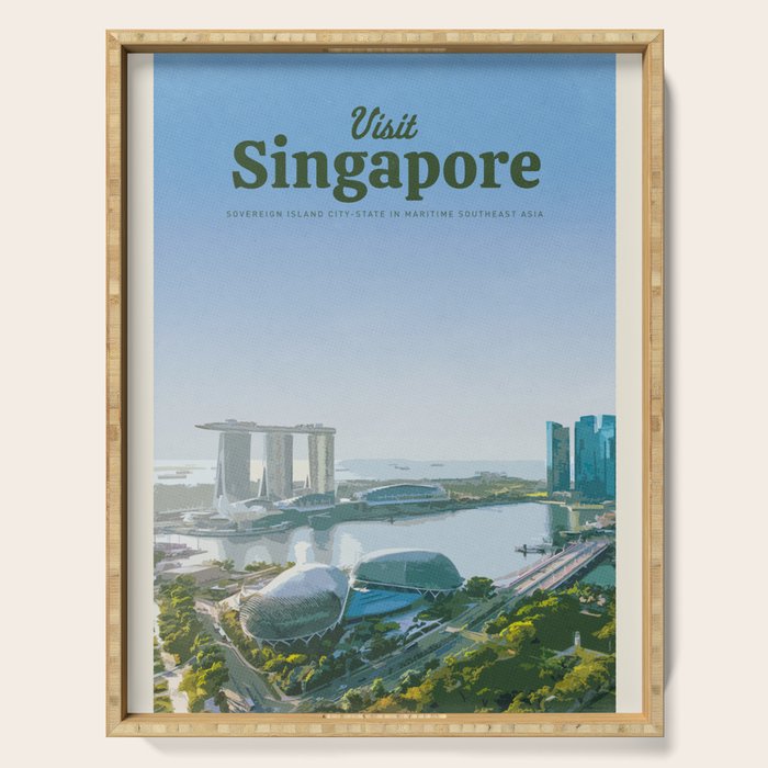 Visit Singapore Serving Tray Gallery Image 1
