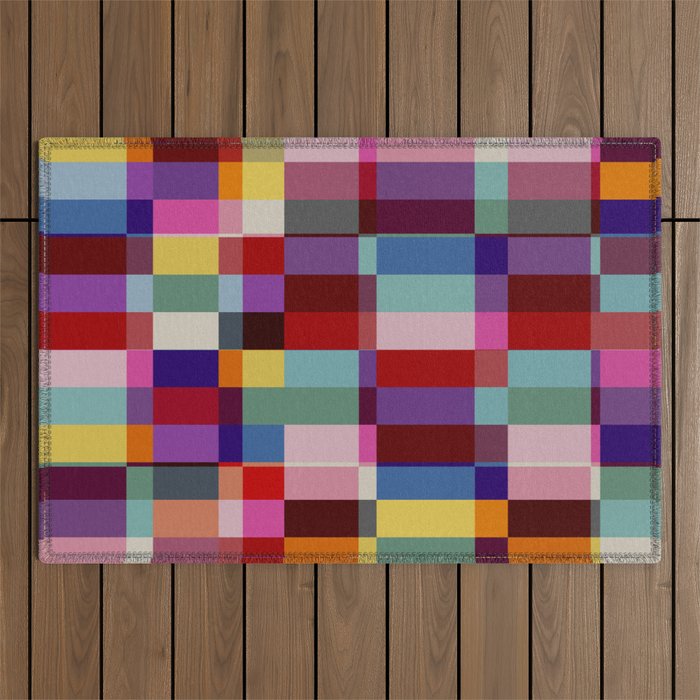Futuristic Cyber Crossing Outdoor Rug Gallery Image 1