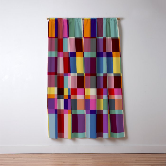 Futuristic Cyber Crossing Window Curtain Gallery Image 3