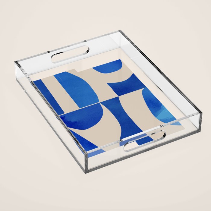 Minimal Geometric Shapes 229 Acrylic Tray Gallery Image 1